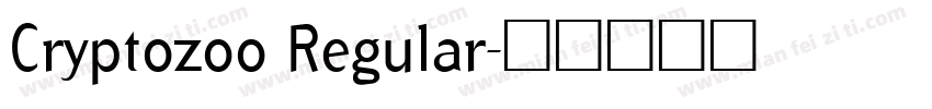 Cryptozoo Regular字体转换